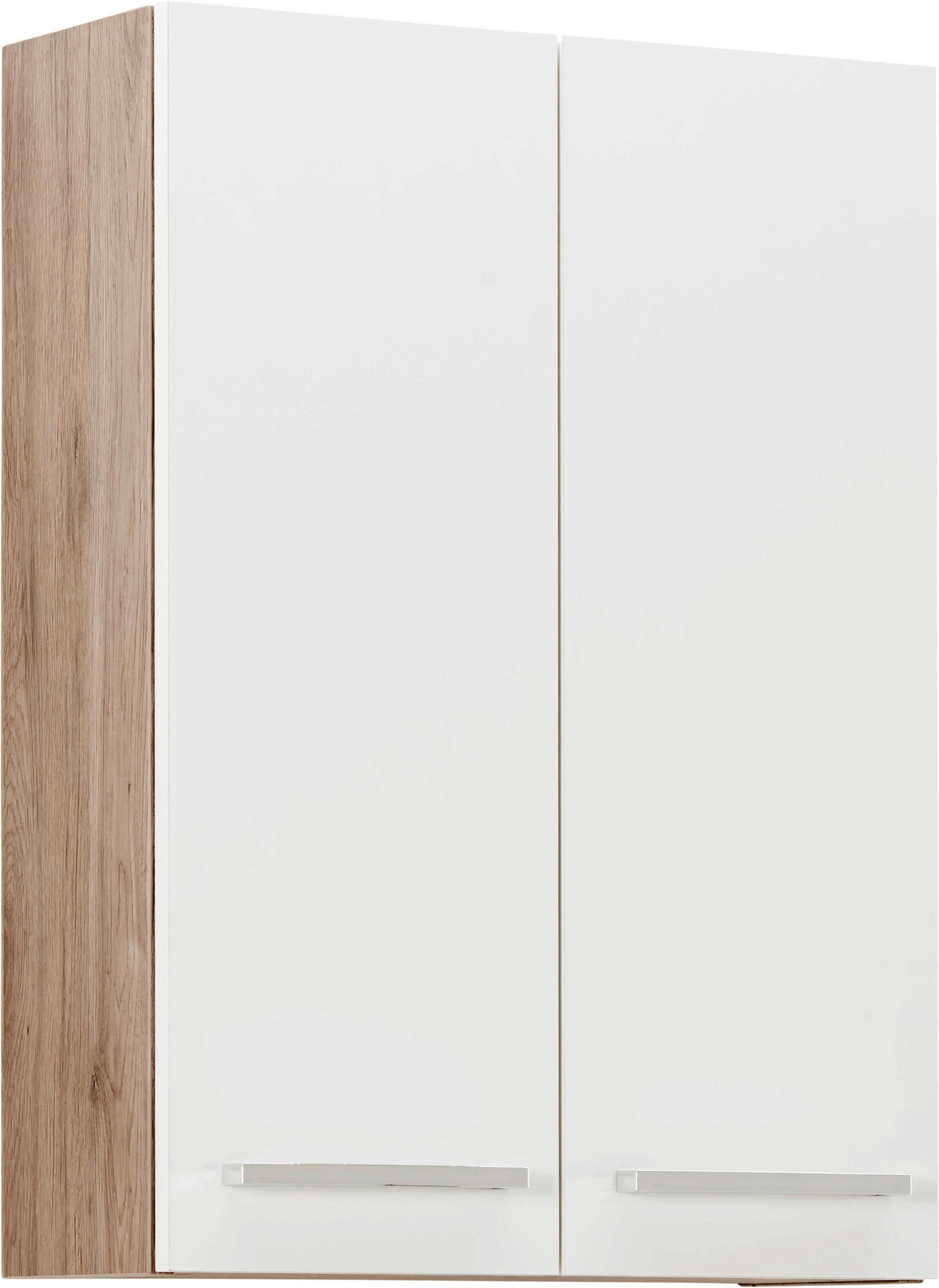 Xora ZÁVĚSNÁ SKŘÍŇKA, dub San Remo, 50/70/20 cm - bílá - kompozitní dřevo