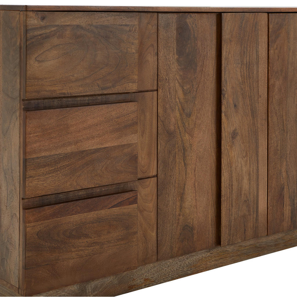 Thumbnail - Livetastic Sideboard, Braun, Holz, Mangoholz,Mangoholz,Mangoholz, vollmassiv, Holz, 4 Fächer, 170x80x40 cm, stehend, Sch...