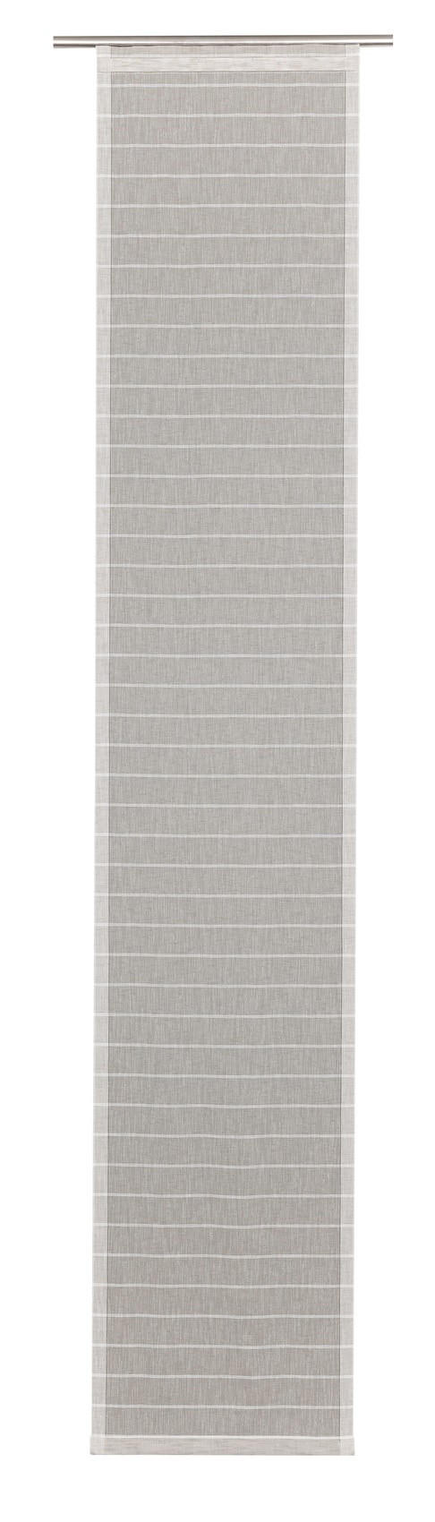 KRATKA ZAVJESA krem, siva   - siva/krem, Basics, tekstil (60cm)
