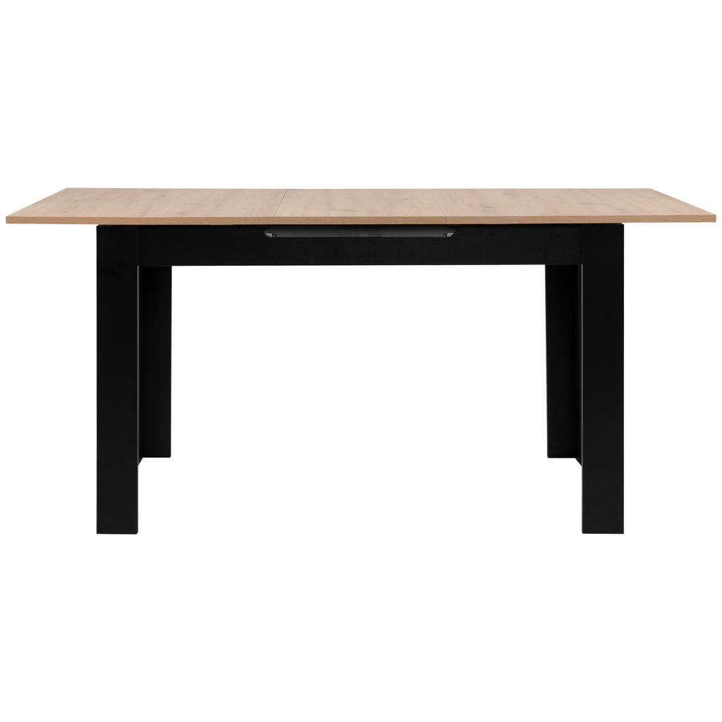 Thumbnail - Mid.you Esstisch, Schwarz, Eiche Artisan, Holzwerkstoff, rechteckig, eckig, 80x75x125-165 cm, ausziehbar, Esszimmer, Tis...