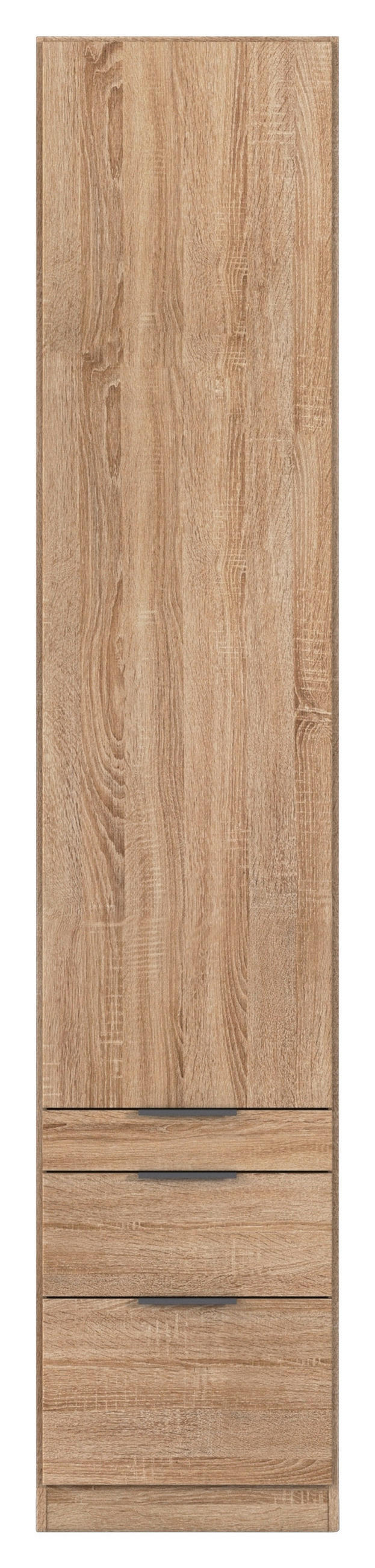 DREHTÜRENSCHRANK  in Sonoma Eiche  - Grau/Sonoma Eiche, MODERN, Holzwerkstoff (47/229/54cm) - Rauch Möbel