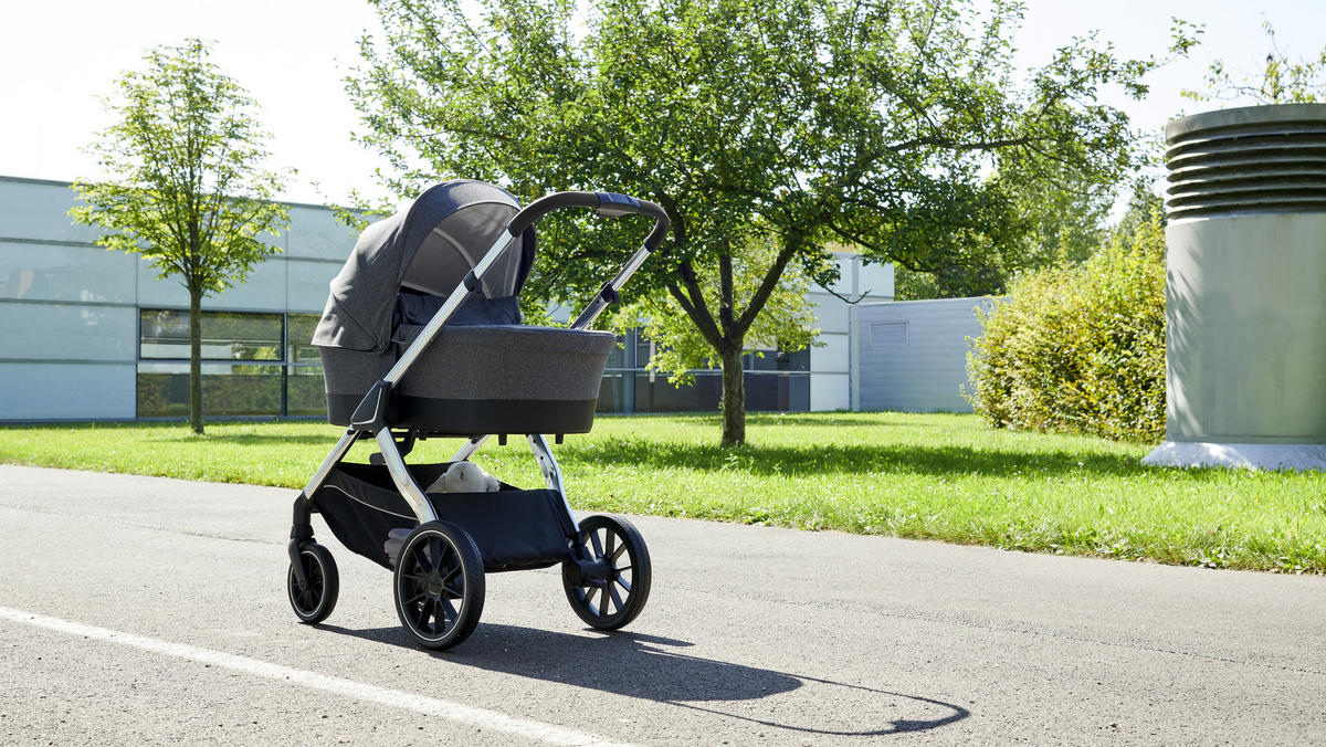 DEČJA KOLICA - SET  Nizza  - siva/srebrna, Trendi, tekstil/metal - My Baby Lou