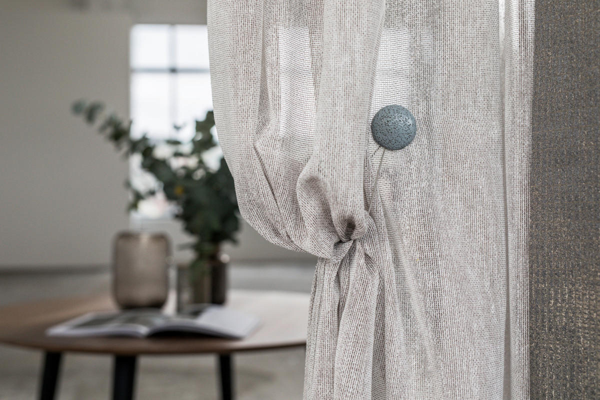 Magnet Pentru Prindere Perdea  - gri, Basics, metal (1/4cm)