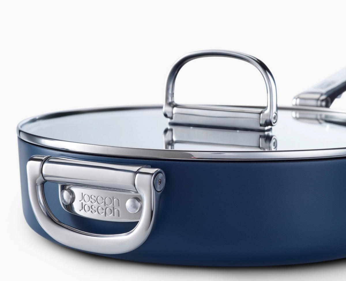 KOCHTOPFSET Space 6-teilig  - Blau, Basics, Glas/Kunststoff - Joseph Joseph