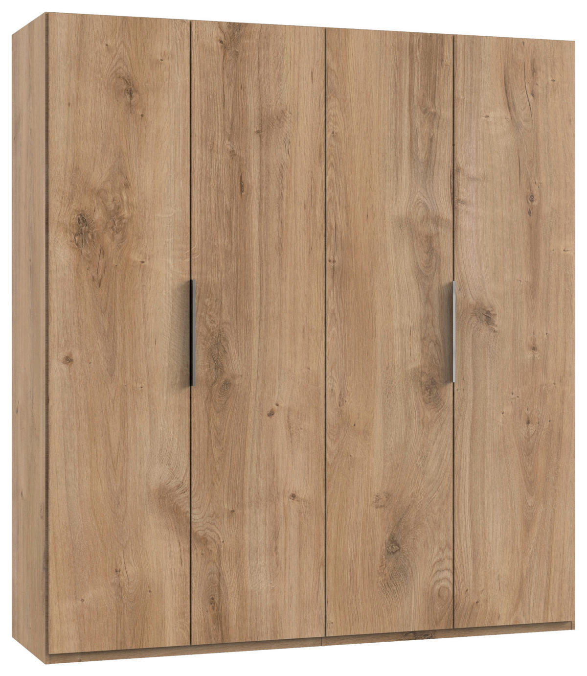 DREHTÜRENSCHRANK  in Eichefarben  - Chromfarben/Eichefarben, MODERN, Holzwerkstoff (200/216/58cm) - MID.YOU