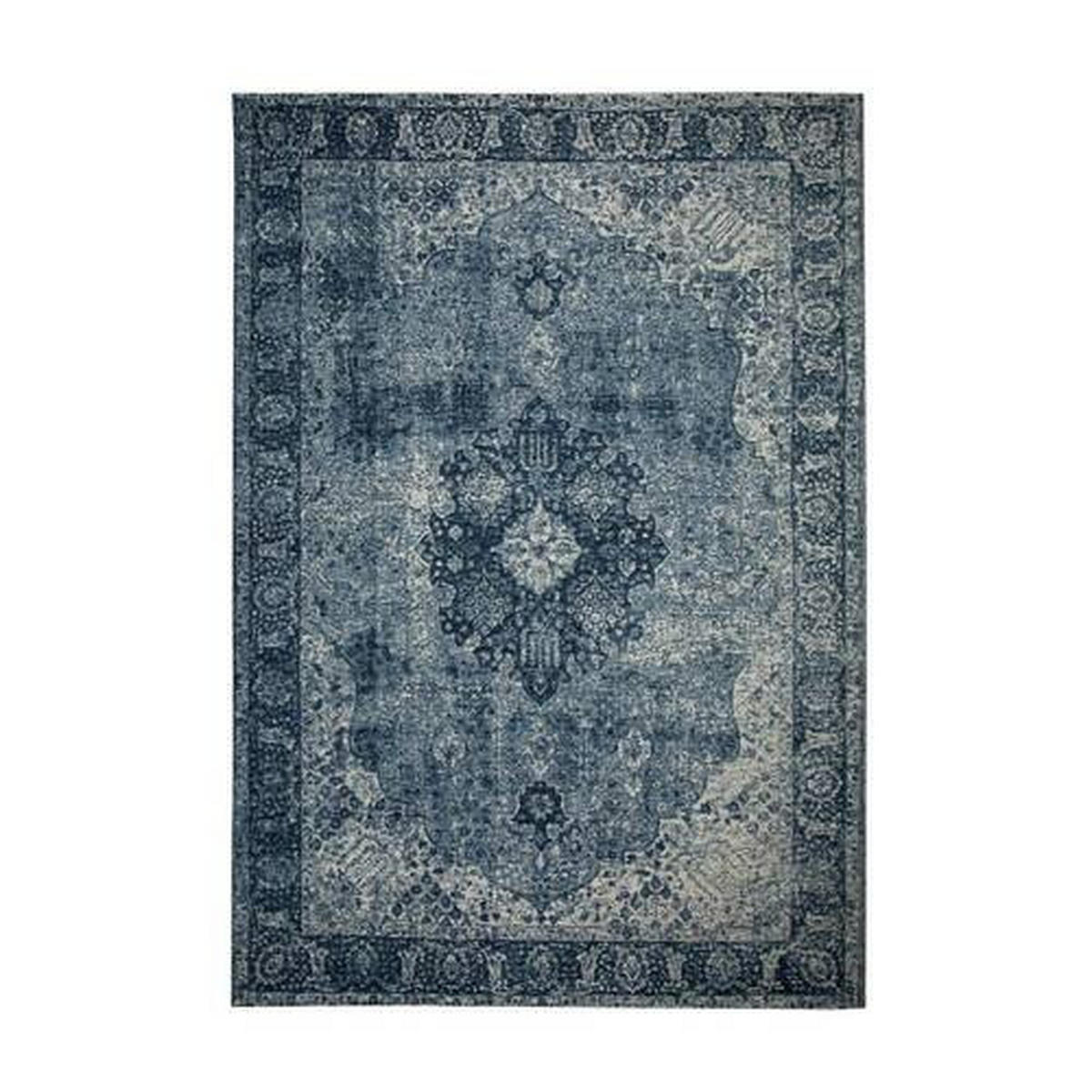 VINTAGE-TEPPICH 155/230 cm Manhattan Blau  - Blau, Basics, Textil (155/230cm)