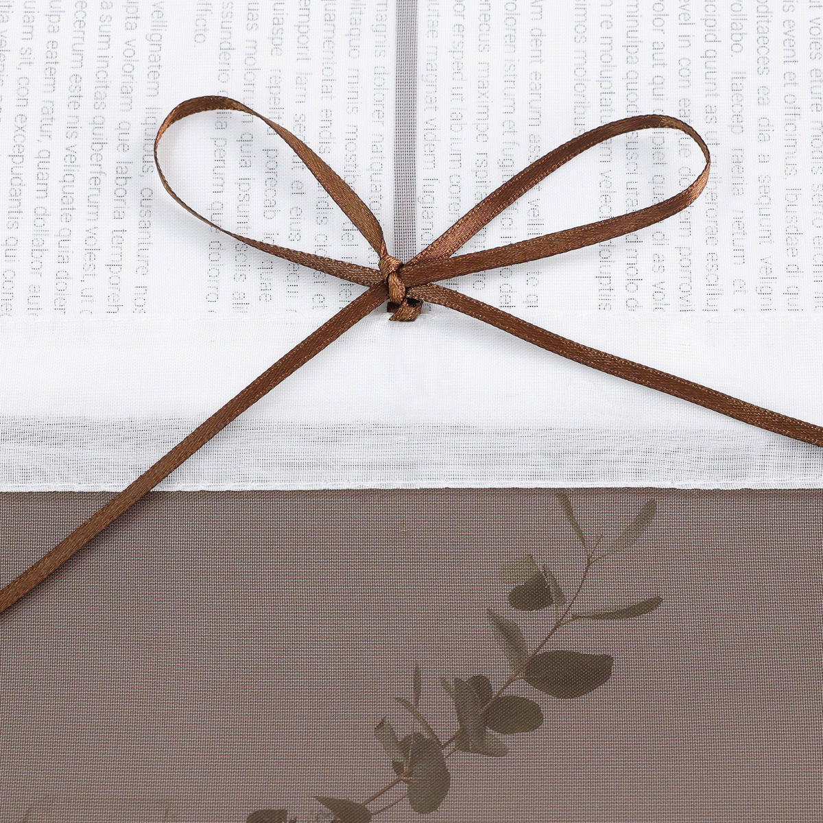 FALTROLLO  transparent  80/155 cm    - Braun/Weiß, Basics, Textil (80/155cm)