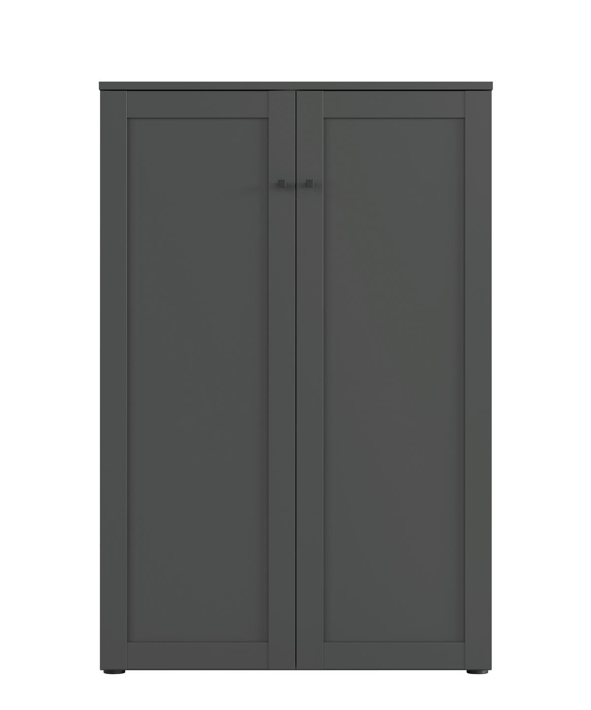 SCHUHSCHRANK  in 81/122/38 cm  - Anthrazit/Schwarz, MODERN, Holzwerkstoff/Kunststoff (81/122/38cm) - Boxxx