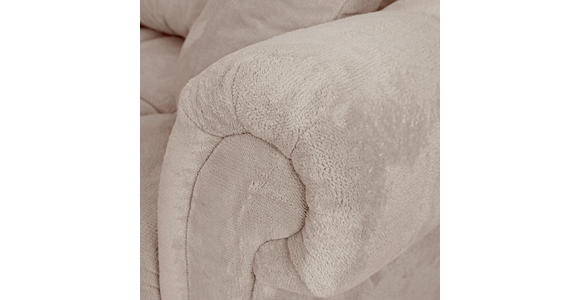 ECKSOFA Beige Plüsch Zierkissen, Rückenkissen, Rücken echt  - Dunkelbraun/Beige, KONVENTIONELL, Holz/Textil (190/288cm) - Carryhome