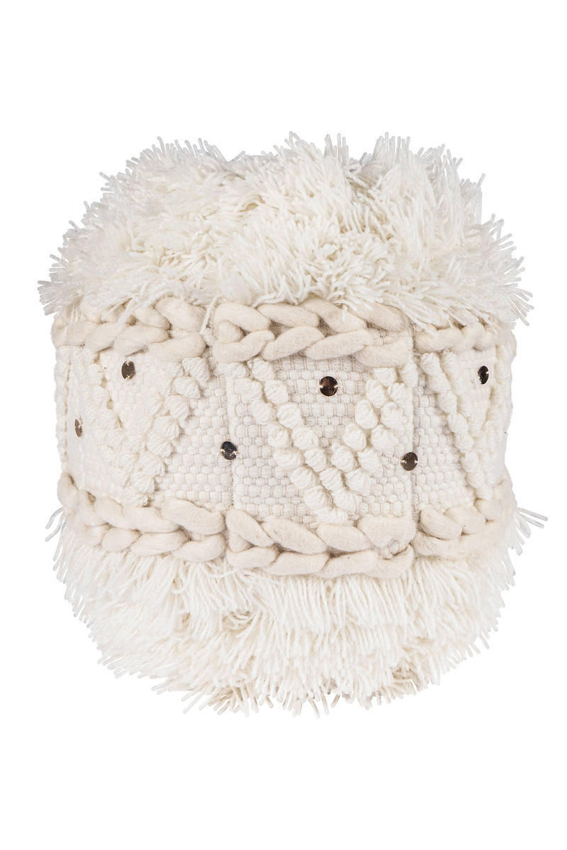 SEDACÍ PODUŠKA, 35/35/35 cm - krémová, Trend, textil (35/35/35cm) - Livetastic
