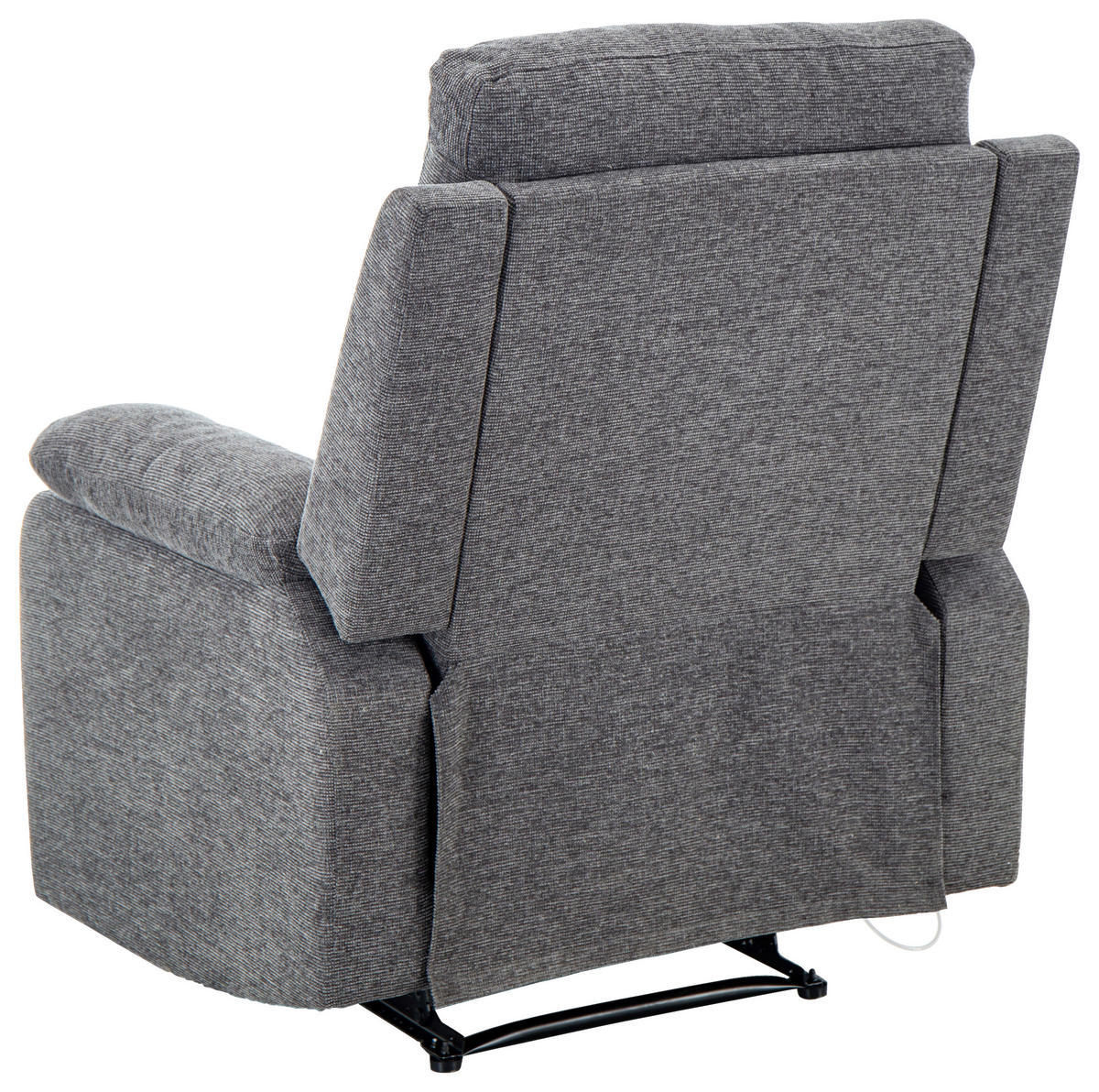 SITZGARNITUR VERONA Leinenoptik Dunkelgrau  - Dunkelgrau/Schwarz, Design, Kunststoff/Textil (84,5/133,5/100,5/92cm) - Livetastic