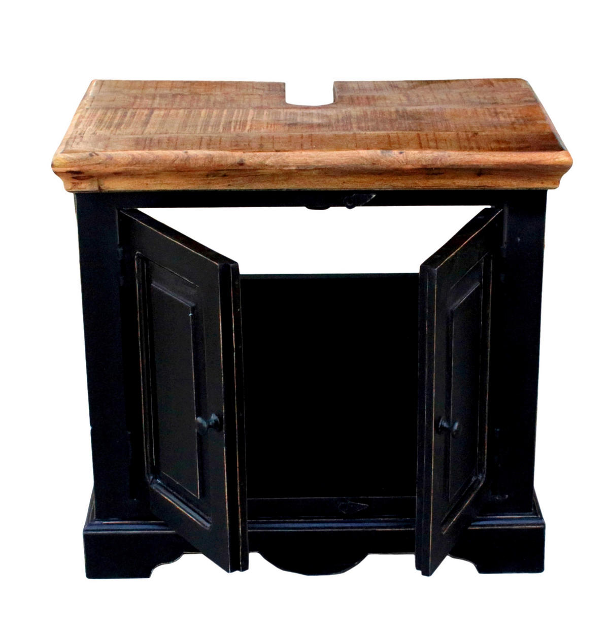 BADEZIMMER 5-teilig  in  - Schwarz/Honig, Basics, Holz/Holzwerkstoff - Livetastic