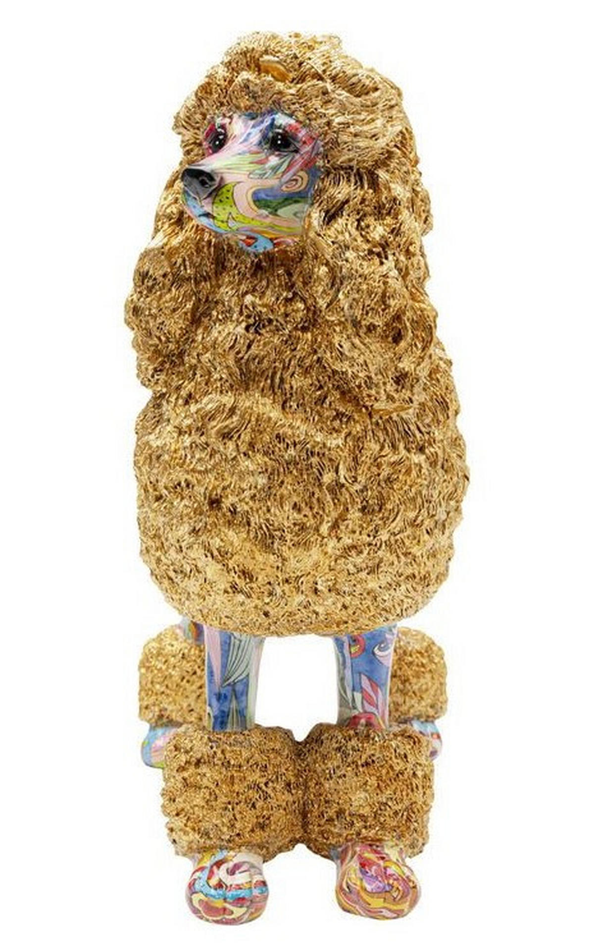 DEKOHUND - Goldbraun/Multicolor, Design, Kunststoff (32/34/16cm) - Kare-Design