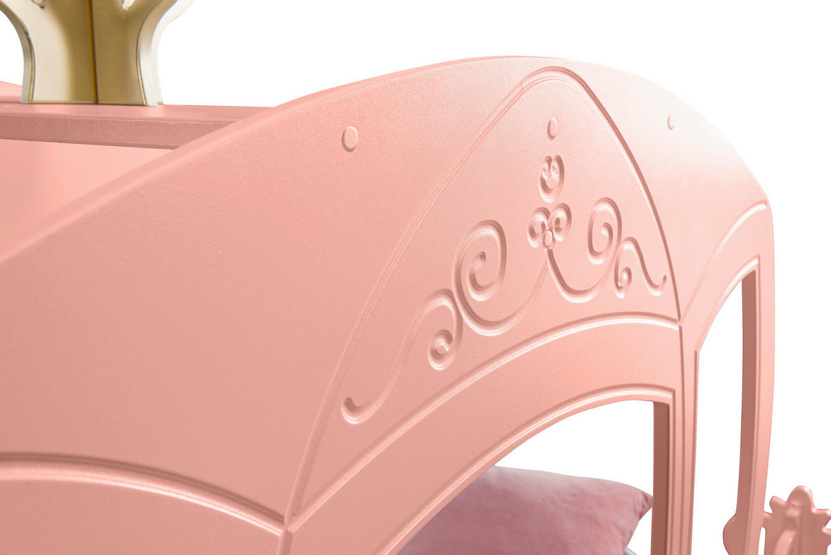 KINDER-/JUNIORBETT - Pink/Weiß, LIFESTYLE, Holz/Holzwerkstoff (90/180cm) - Livetastic