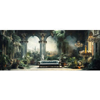 GLASBILD Architektur  - Multicolor, Basics, Glas (50/125/1,40cm) - Euroart