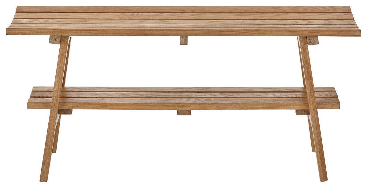ŠATNÍ LAVICE - barvy dubu, Basics, dřevo (100/45/36cm)