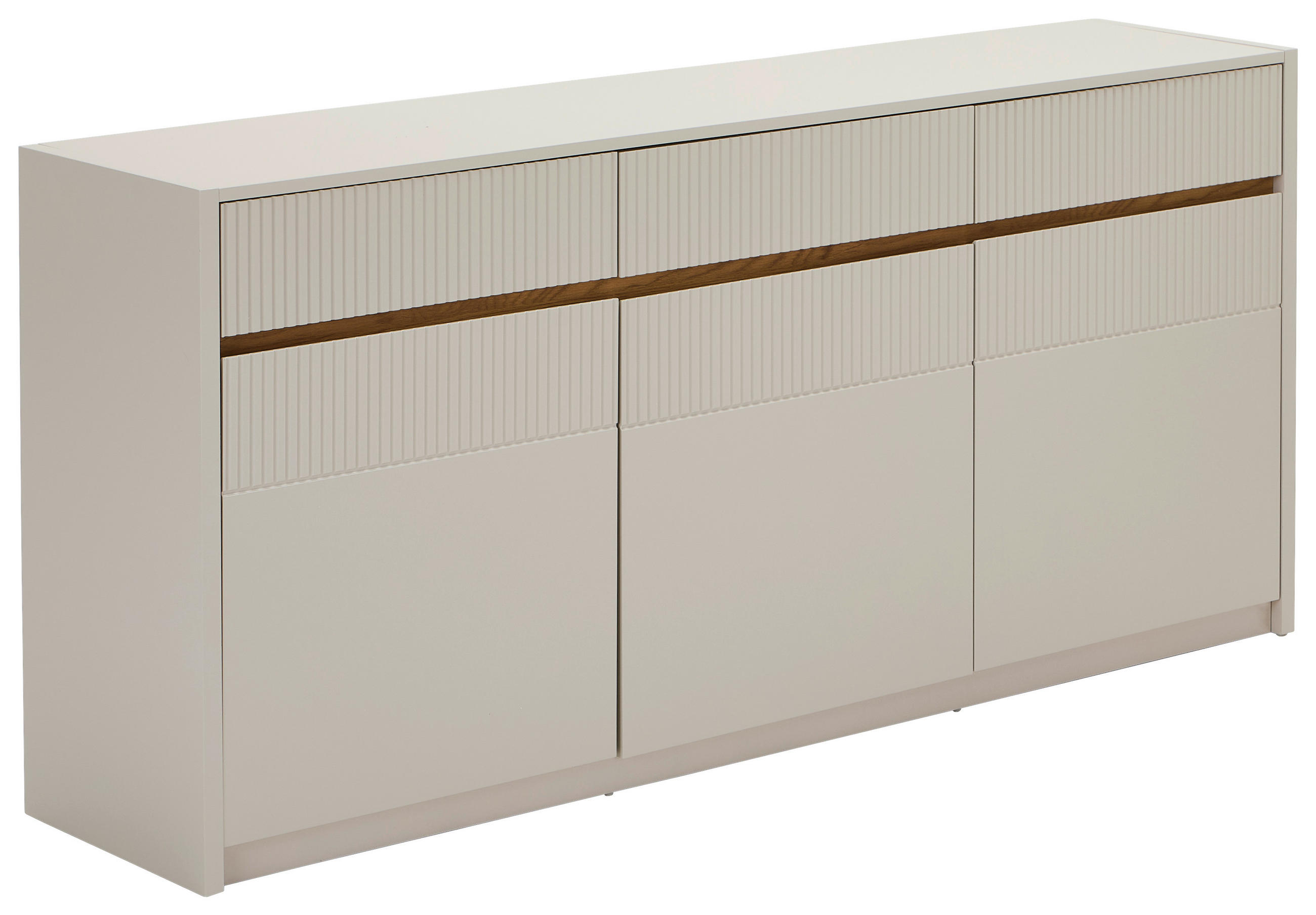 SIDEBOARD  173/80/40 cm 3 Schublade(n)  - Kaschmir/Eichefarben, Trend, Holzwerkstoff (173/80/40cm) - Xora