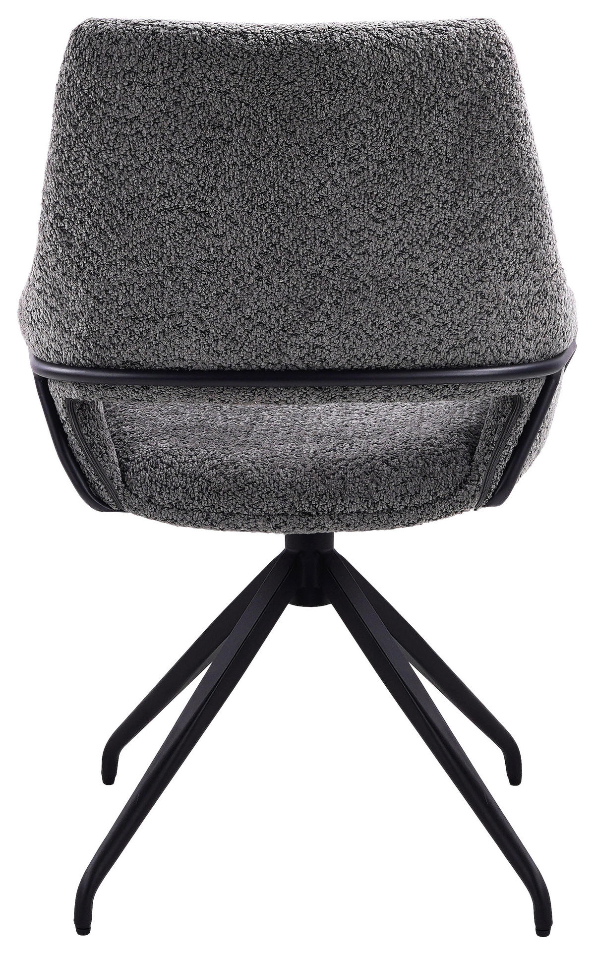 STUHL - Schwarz/Grau, Design, Textil/Metall (59/85/64cm) - Hom`in