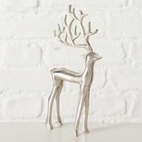 CERF DÉCORATIF - Silberfarben, Basics, Metall (9/3/19,5cm)