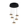 ZÁVESNÉ LED SVIETIDLO, 45/150 cm  - čierna/biela, Design, kov/plast (45/150cm)