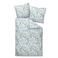 POSTEĽNÁ BIELIZEŇ, makosatén, modrá, zelená, tyrkysová, 140/200 cm  - modrá/zelená, Design, textil (140/200cm)