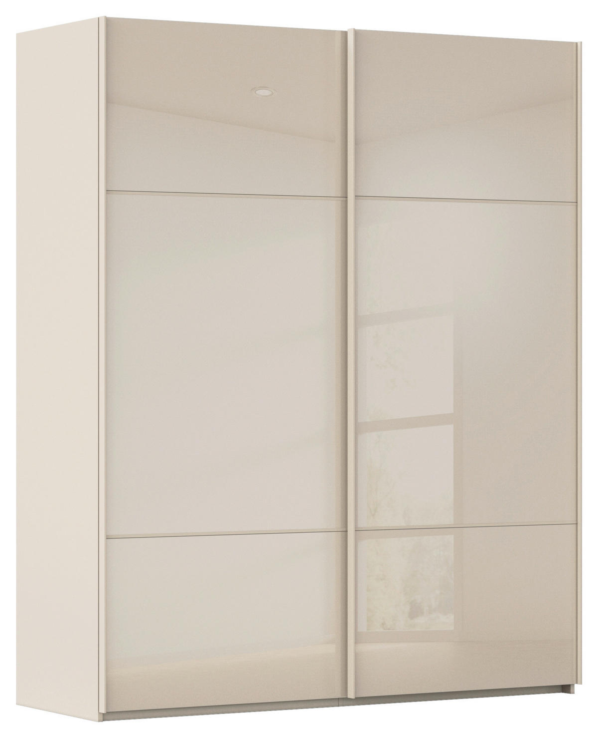 SCHWEBETÜRENSCHRANK  in Champagner  - Champagner, KONVENTIONELL, Glas/Holzwerkstoff (181/223/67cm) - Novel