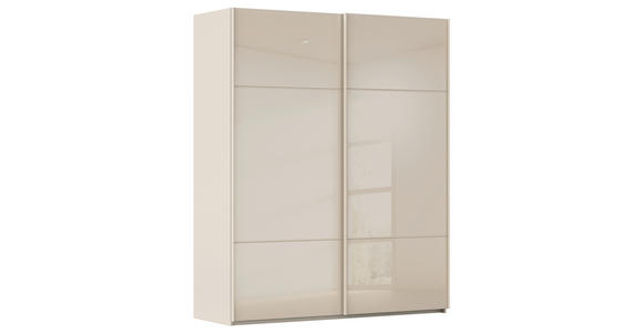 SCHWEBETÜRENSCHRANK  in Champagner  - Champagner, KONVENTIONELL, Glas/Holzwerkstoff (181/223/67cm) - Novel