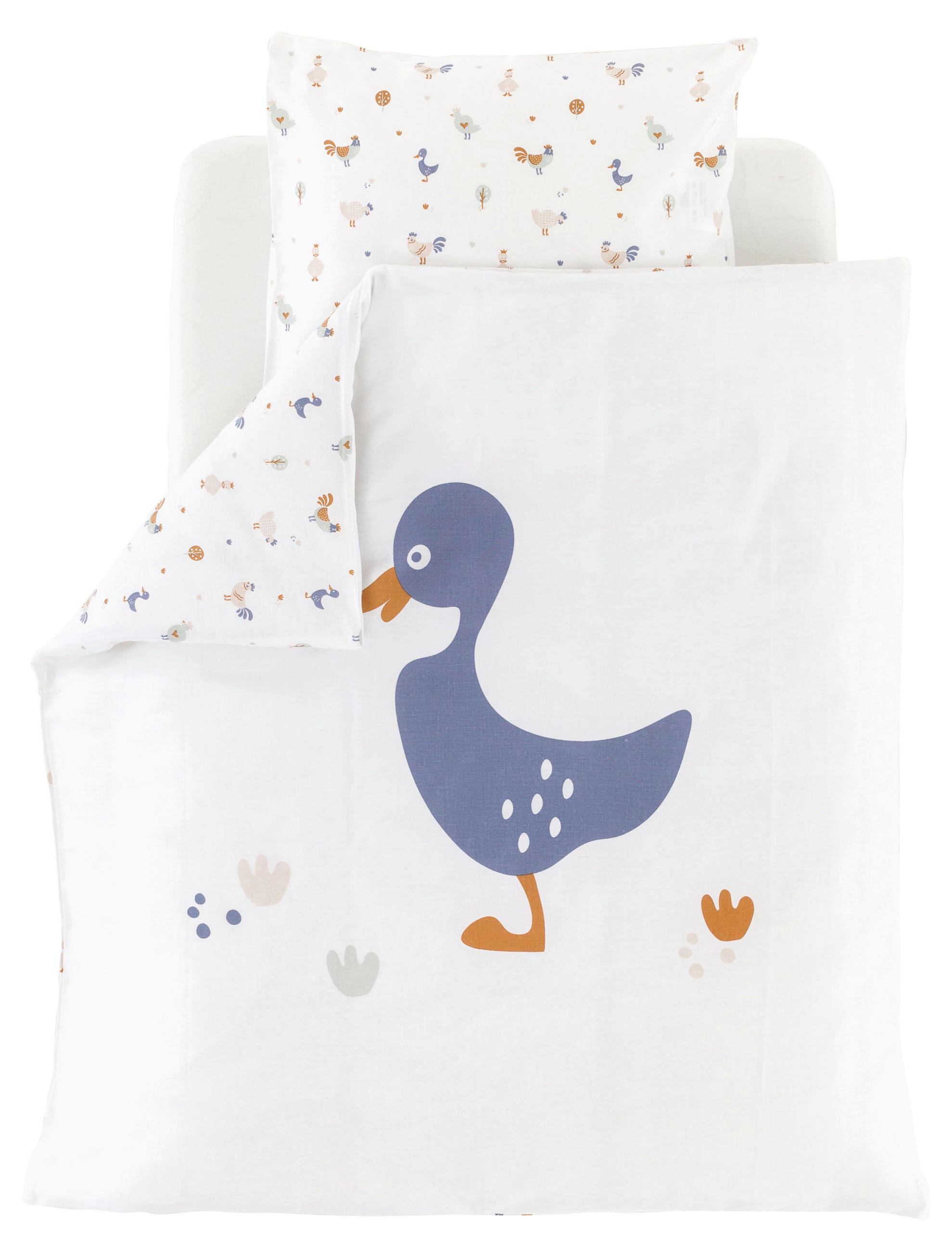 BABYBETTWÄSCHE 80/80 cm  - Multicolor/Weiß, Basics, Textil (80/80cm) - Träumeland
