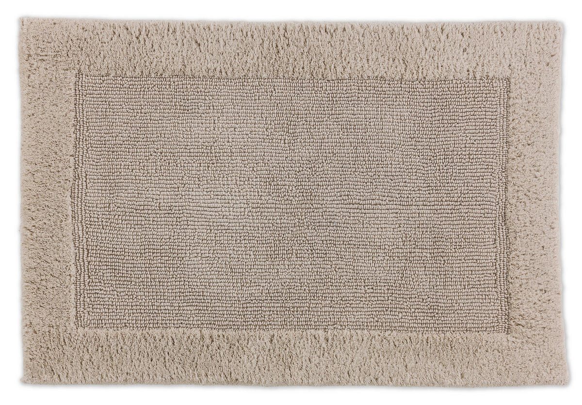 BADTEPPICH Bahamas Beige 67/110 cm  - Beige, Basics, Textil (67/110cm) - Schöner Wohnen