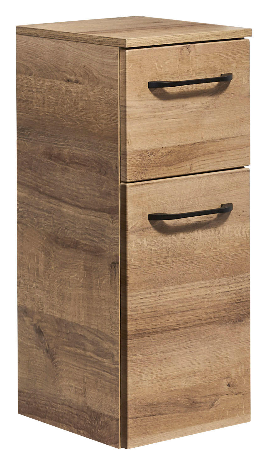 UNTERSCHRANK 30/73/33 cm   - Eichefarben/Schwarz, MODERN, Glas/Holzwerkstoff (30/73/33cm) - Sadena