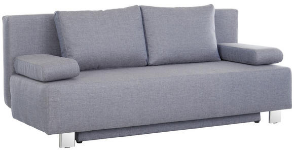 SCHLAFSOFA in Grau  - Chromfarben/Grau, Design, Metall (197/88/89cm) - Xora