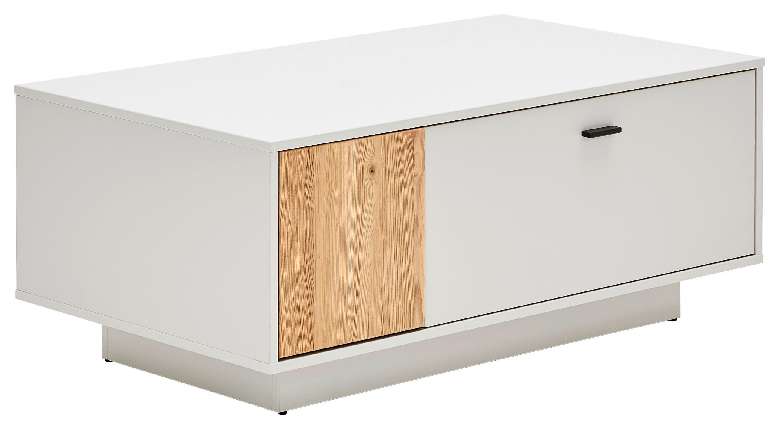 COUCHTISCH Esche massiv 110/65/45,5 cm rechteckig Eschefarben, Hellgrau  - Eschefarben/Anthrazit, KONVENTIONELL, Holz/Holzwerkstoff (110/65/45,5cm) - Hom`in