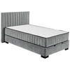 BOXBETT 120/200 cm,  in Anthrazit, Matratze, gepolstertes Kopfteil, Bettkasten, H3 + H4 = fest + sehr fest  - Anthrazit/Schwarz, MODERN, Holzwerkstoff/Kunststoff (120/200cm) - MID.YOU