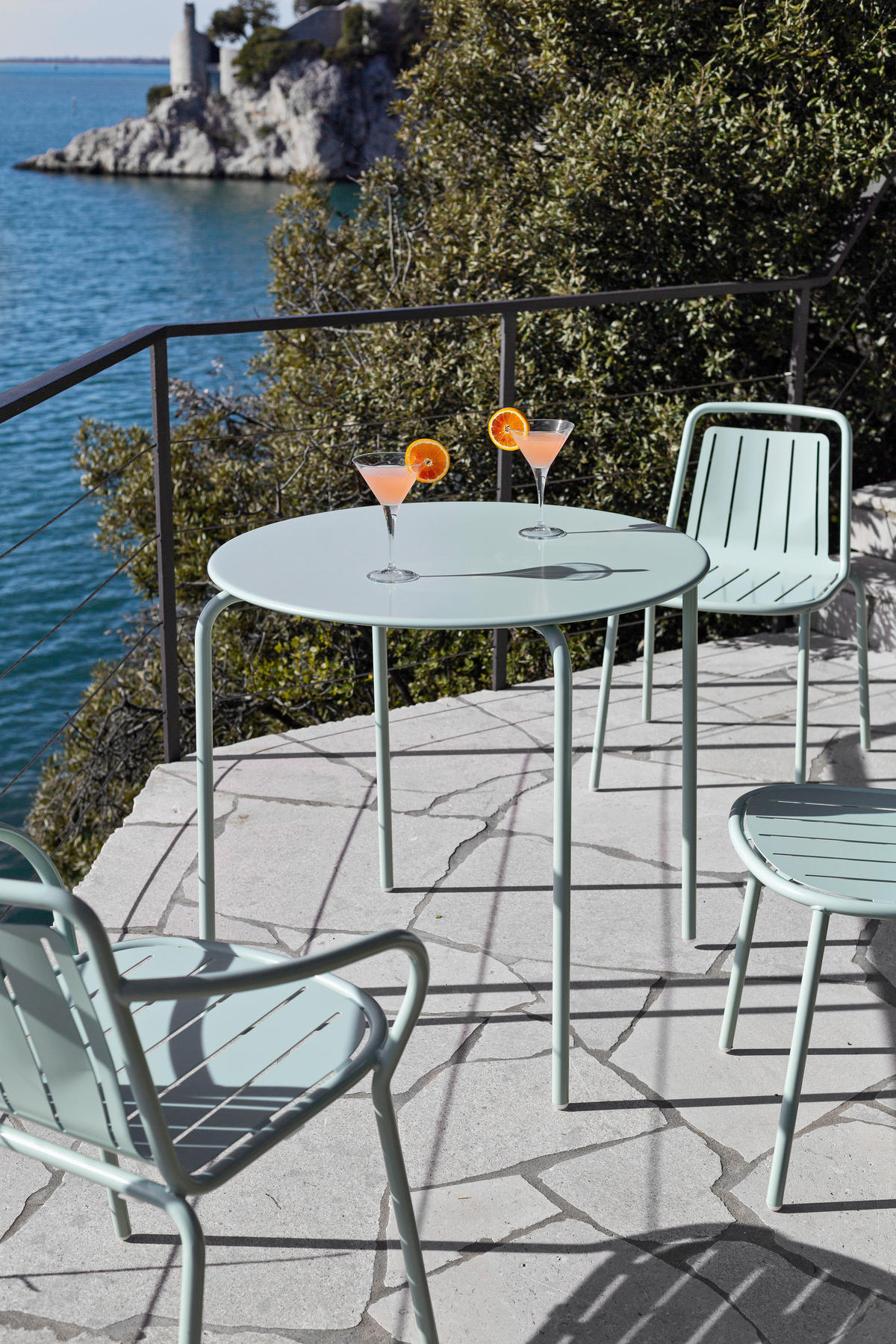 GARTENSTUHL Edelstahl Pastellgrün  - Pastellgrün, Basics, Metall (60/79/53cm) - Connubia 
