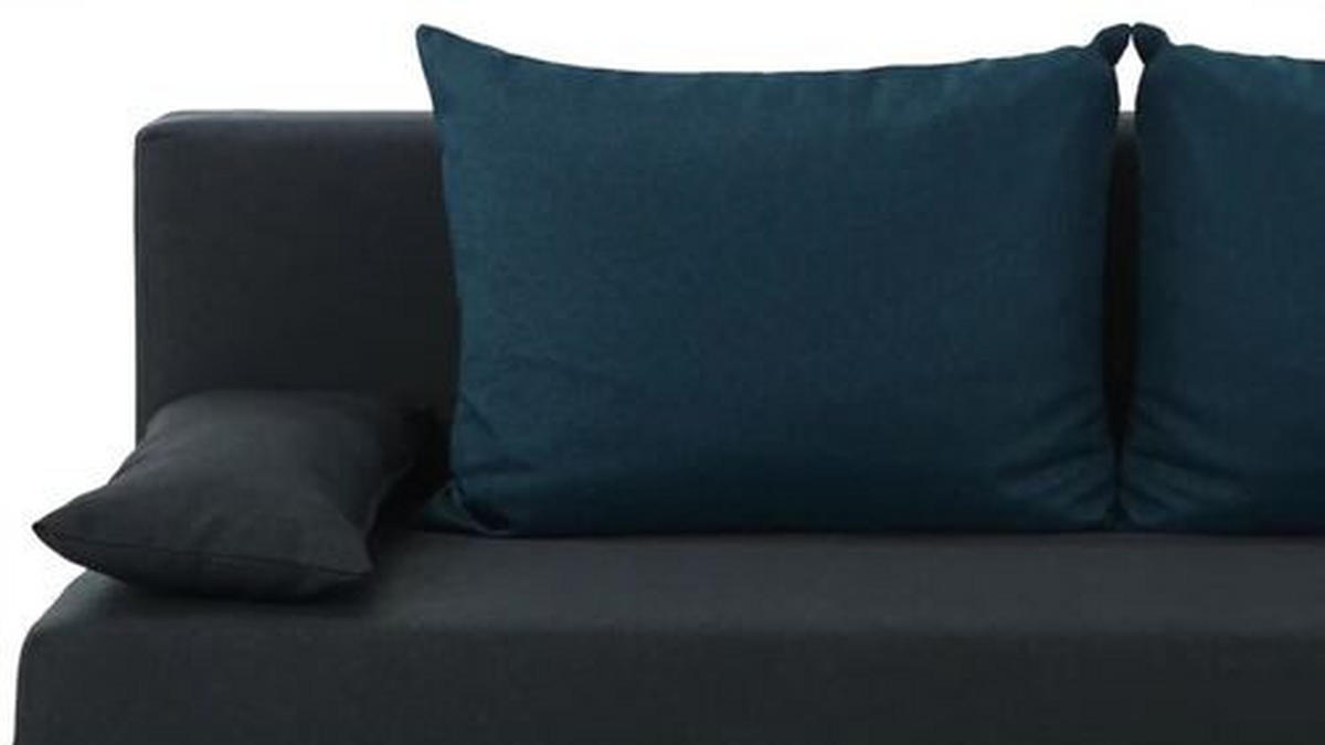 SOFA LEŽAJ  - crna, Dizajnerski, tekstil/plastika (192/82/82cm) - Ti'me