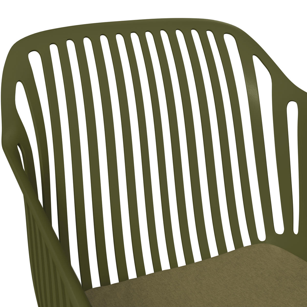 STAPELSESSEL in Kunststoff, Textil Grün  - Grün, Basics, Kunststoff/Textil (55/80/60cm) - Ambia Garden