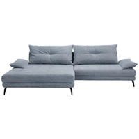 HÖRNSOFFA i flatväv blå  - blå/svart, Design, metall/textil (176/294cm) - MID.YOU