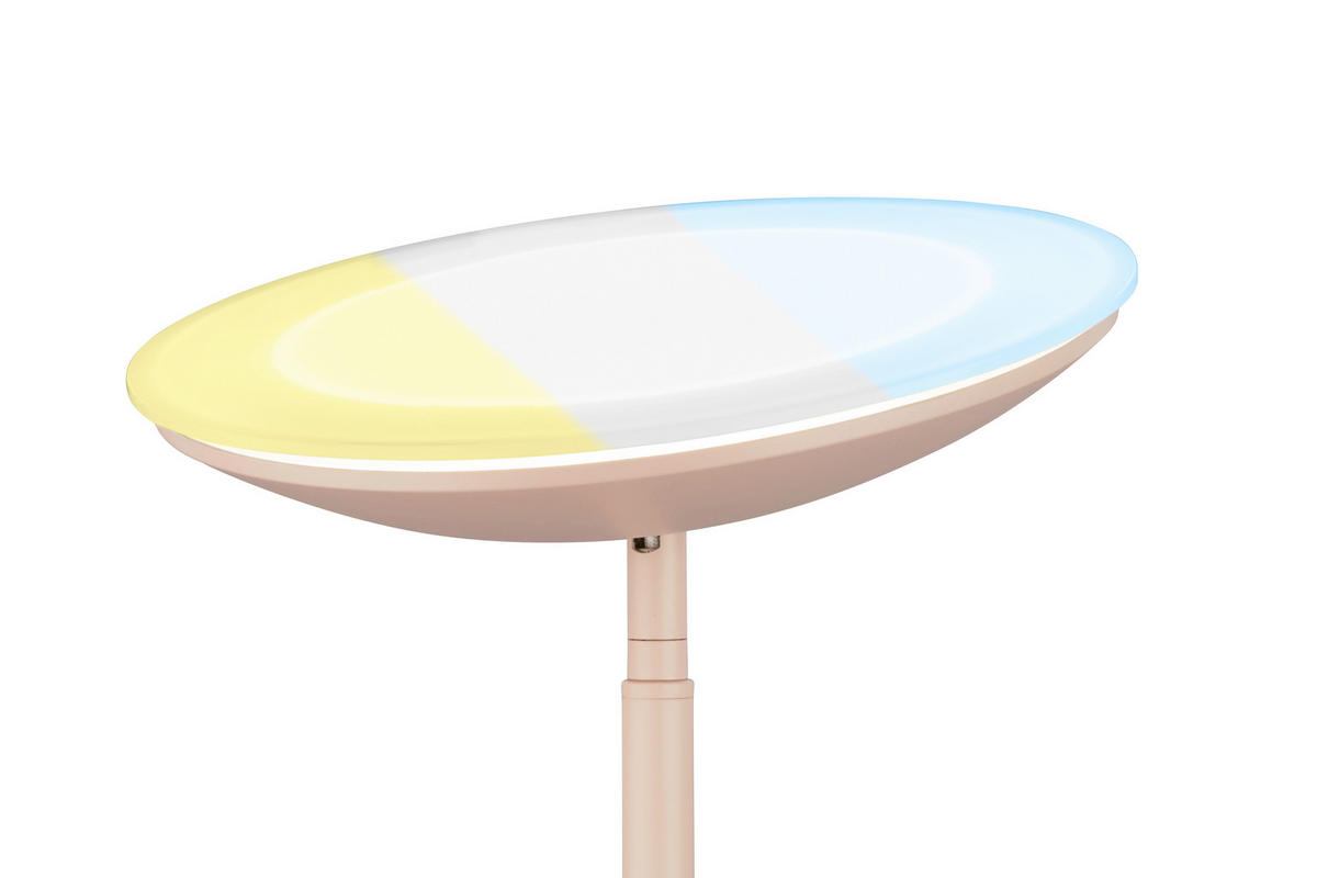 LED ÁLLÓLÁMPA - bézs, Basics, műanyag/fém (26/180cm)