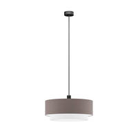 FÜGGŐLÁMPA 50/40/130 cm  - antracit/fehér, Basics, műanyag/textil (50/40/130cm)