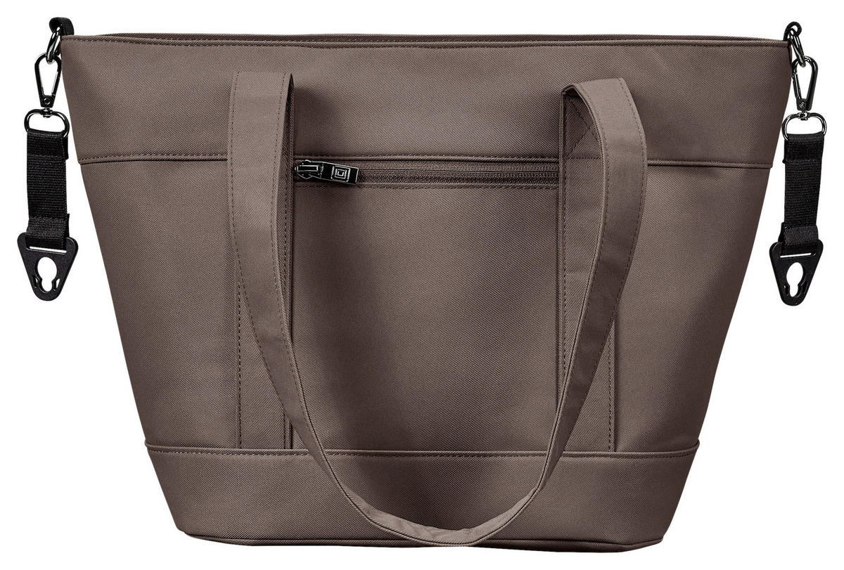 WICKELTASCHE V-Shape Bag  - Waldgrün/Greige, Basics, Textil (41/16/28cm) - Moon