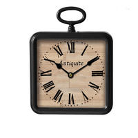 ZIDNI SAT   26/20/5,5 cm       - braon/crna, Osnovno, papir/staklo (26/20/5,5cm) - Ambia Home