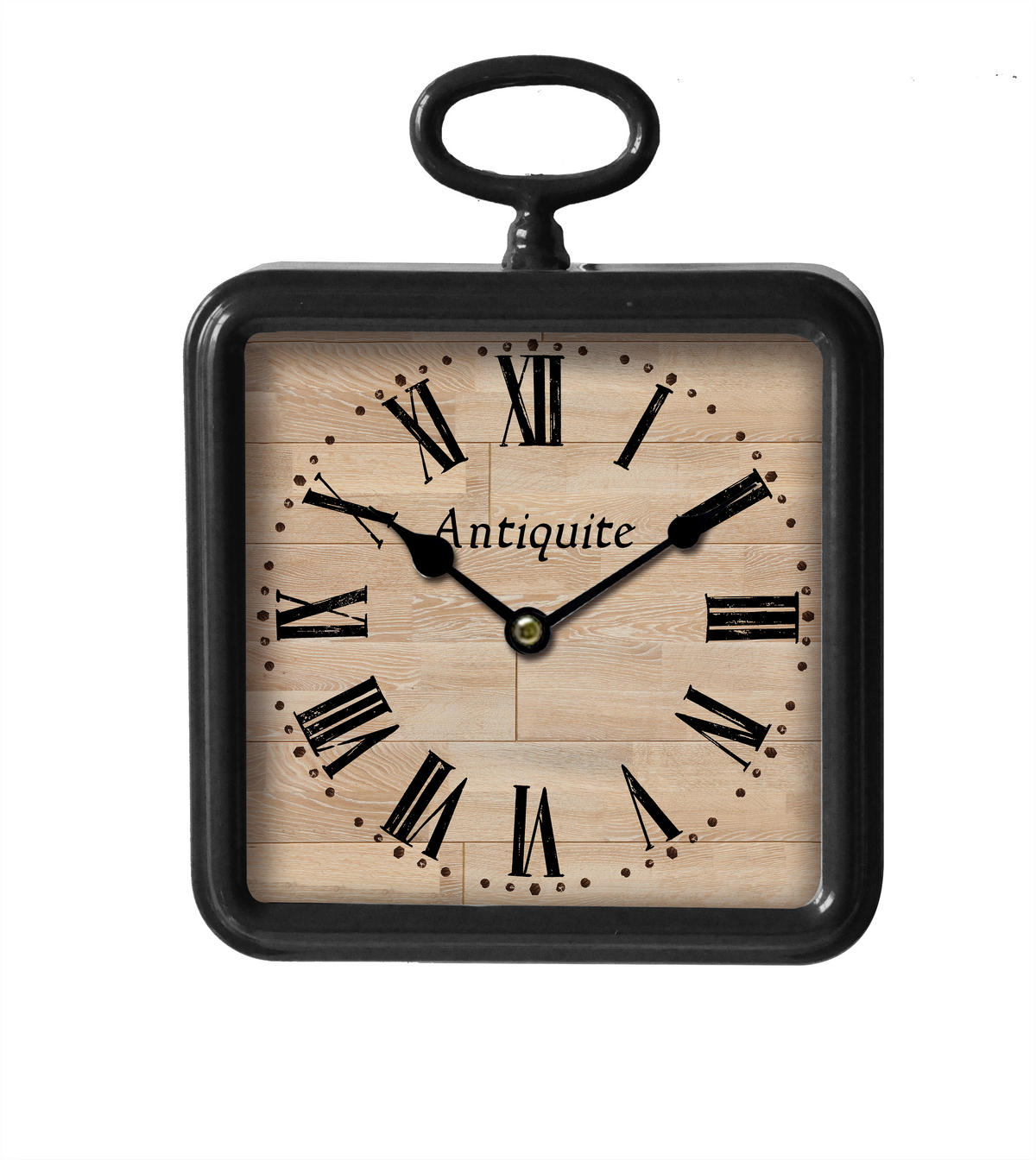 ZIDNI SAT   26/20/5,5 cm       - braon/crna, Osnovno, papir/staklo (26/20/5,5cm) - Ambia Home