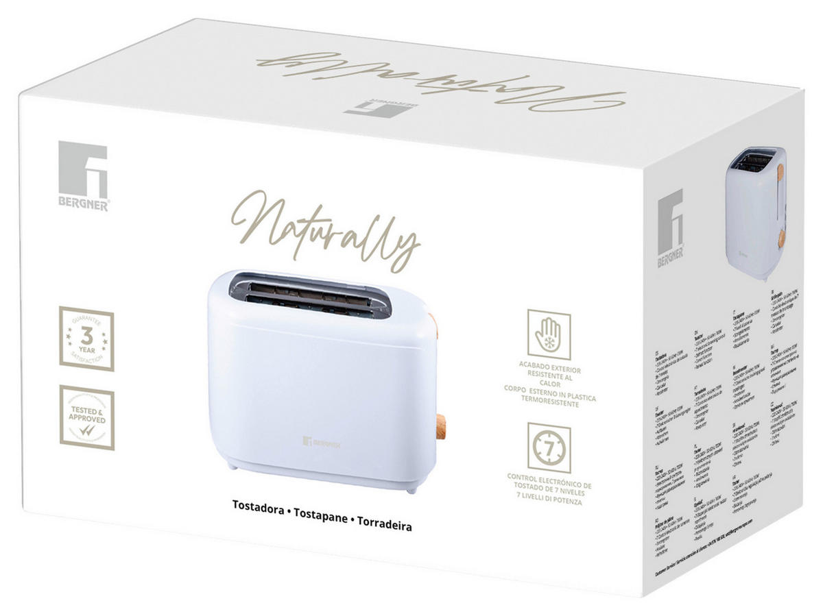 TOASTER  - Weiß, Basics, Kunststoff (18,5/29,5/16cm)