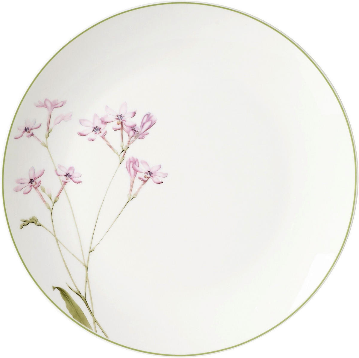 PLYTKÝ TANIER porcelán keramika 27 cm - biela/zelená, Trend, keramika (27cm) - Ritzenhoff Breker
