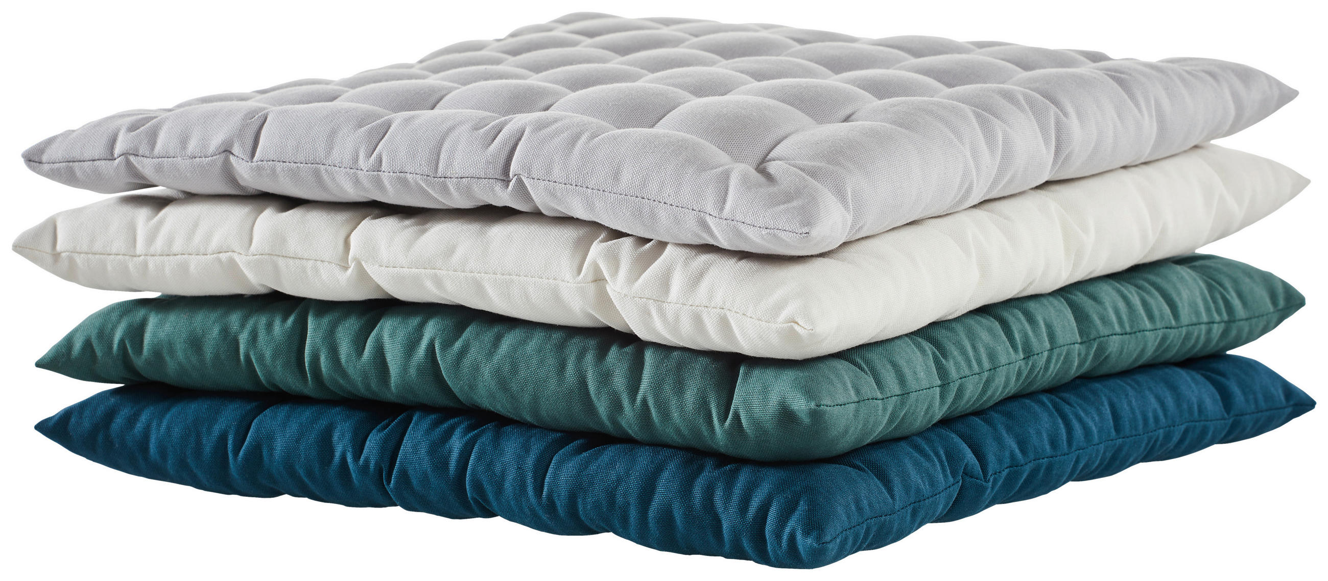 SITZKISSEN 38/38/4 cm  - Grün, Basics, Textil (38/38/4cm) - Bio:Vio