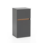 UNTERSCHRANK 40/79/35 cm   - Graphitfarben/Grau, Natur, Holzwerkstoff (40/79/35cm) - Xora