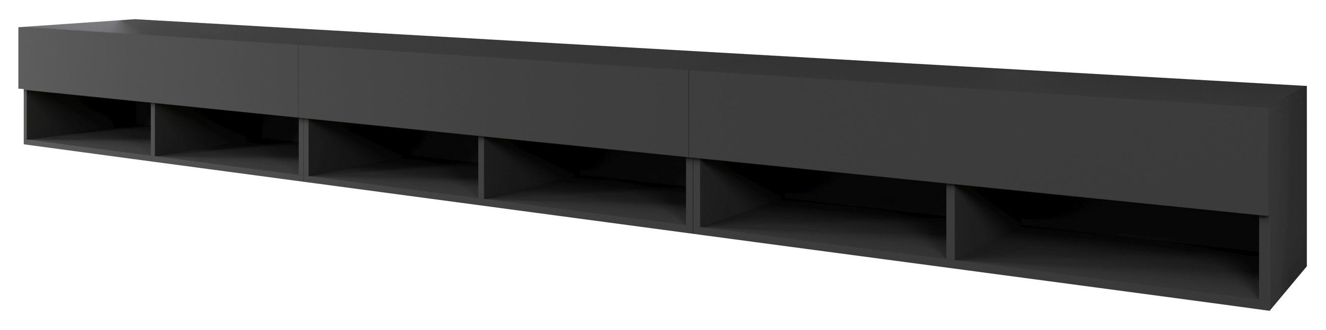TV-BÄNK  i  - svart/grå, Trend, trämaterial/plast (300/27/31cm)