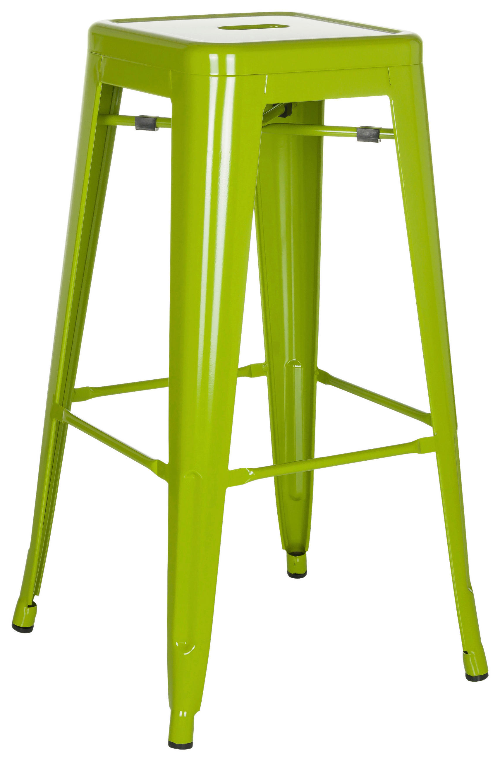 BARHOCKER Grün Stahl stapelbar - Grün, Basics, Metall (44/77/44cm) - MID.YOU