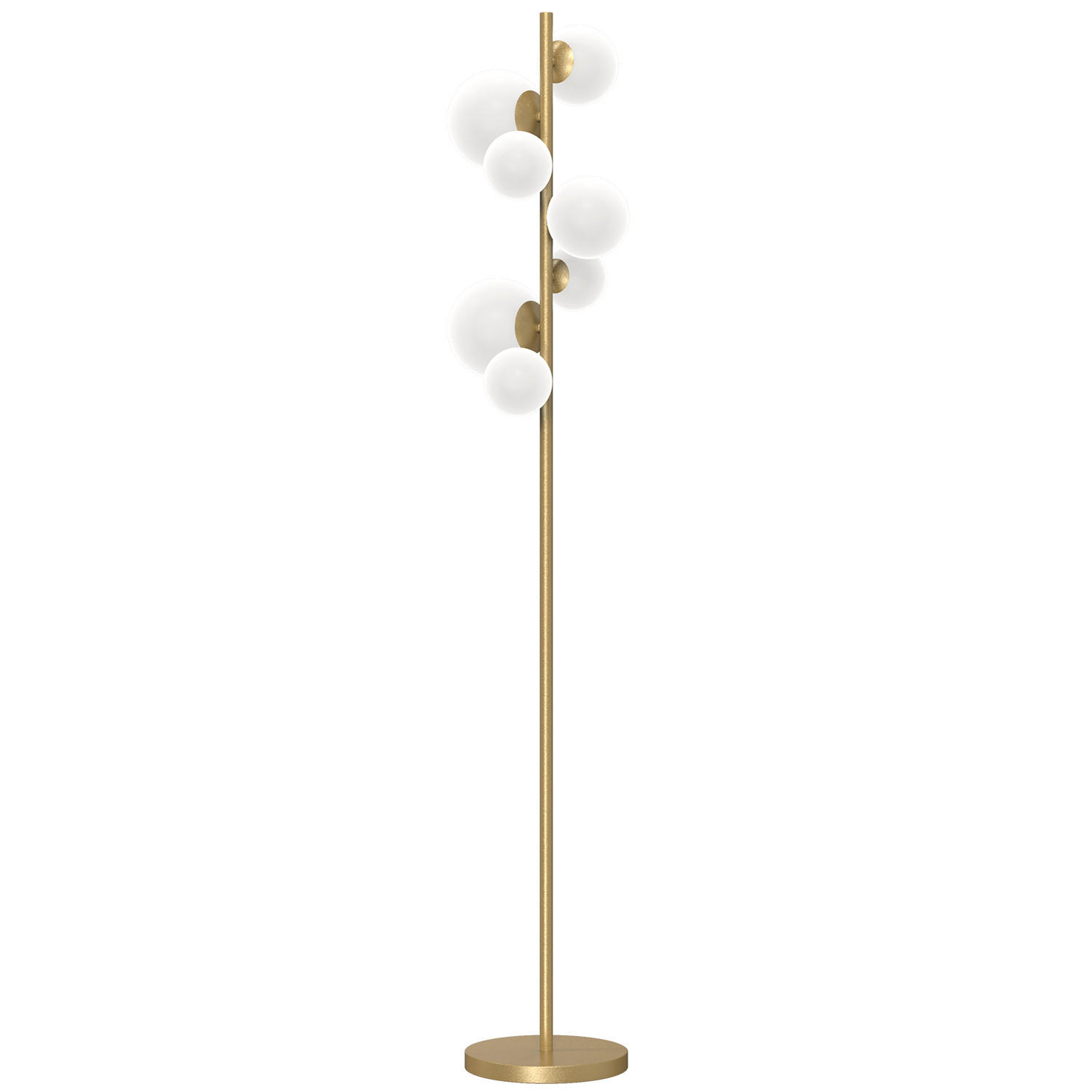 STEHLEUCHTE 30/30/155 cm    - Goldfarben/Sahara, KONVENTIONELL, Glas/Kunststoff (30/30/155cm)