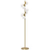 STEHLEUCHTE 30/30/155 cm    - Goldfarben/Sahara, KONVENTIONELL, Glas/Kunststoff (30/30/155cm)